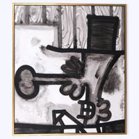 Carroll Dunham MESOKINGDOM 14 (Dark Corner) Painting, 65.5W - Sold for $48,000 on 02-21-2026 (Lot 7).jpg